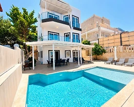 Kaş Kalkan'da Enfes Deniz Manzaralı, 8 Kişilik, Konforlu Villa - 2