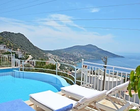 Kaş Kalkan'da Enfes Deniz Manzaralı, Özel Havuzlu, 10 Kişilik Villa - 3