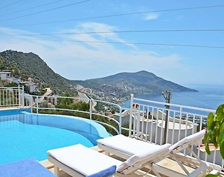Kaş Kalkan'da Enfes Deniz Manzaralı, Özel Havuzlu, 10 Kişilik Villa - 3