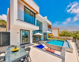 Kaş Kalkan'da Enfes Deniz Manzaralı, Özel Havuzlu, 4 Kişilik Villa - 4