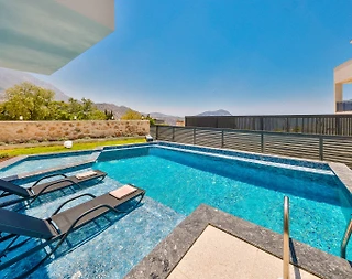 Kaş Kalkan'da Enfes Deniz Manzaralı, Özel Havuzlu, 4 Kişilik Villa - 5