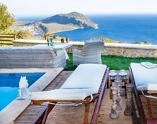 Kaş Kalkan'da Enfes Deniz Manzaralı, Özel Havuzlu, 6 Kişilik Villa  - 3