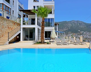 Kaş Kalkan'da Deniz ve Doğa Manzaralı, Özel Havuzlu, 6 Kişilik Villa - 1