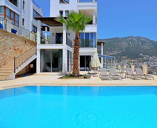 Kaş Kalkan'da Deniz ve Doğa Manzaralı, Özel Havuzlu, 6 Kişilik Villa - 1