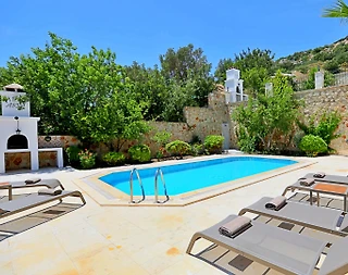 Kaş Kalkan'da Deniz ve Doğa Manzaralı, Özel Havuzlu, 6 Kişilik Villa - 4
