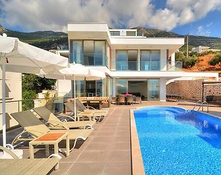 Kaş Kalkan'da Enfes Deniz Manzaralı, Özel Havuzlu, Lüks Villa - 1