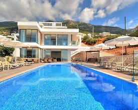 Kaş Kalkan'da Enfes Deniz Manzaralı, Özel Havuzlu, Lüks Villa - 3