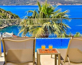 Kaş Kalkan'da Enfes Deniz Manzaralı, Özel Havuzlu, Lüks Villa - 3