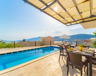 Kaş Kalkan'da Sonsuz Deniz Manzaralı, Özel Havuzlu, Modern Villa - 3