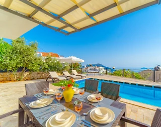 Kaş Kalkan'da Sonsuz Deniz Manzaralı, Özel Havuzlu, Modern Villa - 5