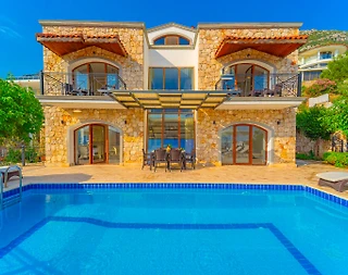 Kaş Kalkan'da Sonsuz Deniz Manzaralı, Özel Havuzlu, Modern Villa - 1