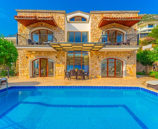 Kaş Kalkan'da Sonsuz Deniz Manzaralı, Özel Havuzlu, Modern Villa - 1