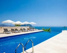 Kaş Kalkan'da İhtişamlı Deniz Manzaralı, Özel Havuzlu, Lüks Villa - 3