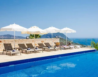 Kaş Kalkan'da İhtişamlı Deniz Manzaralı, Özel Havuzlu, Lüks Villa - 5