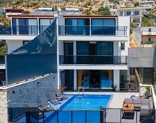 Kaş Bezirgan'da Enfes Doğa Manzaralı, Özel Havuzlu, İkiz Villa - 2