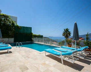 Kaş Kalkan'da Eşsiz Deniz Manzaralı, Özel Havuzlu, Ferah Villa - 4