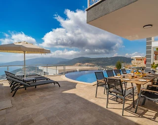 Kaş Kalkan'da Eşsiz Deniz Manzaralı, Özel Havuzlu, Merkezi Villa - 3
