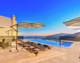 Kaş Kalkan'da Eşsiz Deniz Manzaralı, Sonsuzluk Havuzlu, Lüks Villa - 2