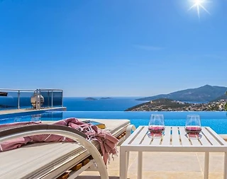 Kaş Kalkan'da Şahane Deniz Manzaralı, Özel Havuzlu, Estetik Villa - 2