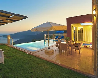 Kaş Kalkan'da Göz Alıcı Deniz Manzaralı, Özel Havuzlu, Balayı Villası - 3