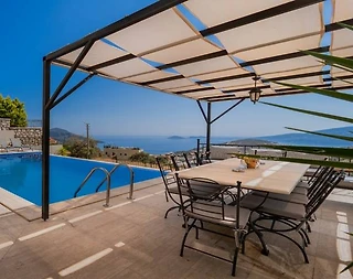 Kaş Kalkan'da Muhteşem Deniz Manzaralı, Özel Havuzlu, Lüks Villa - 4