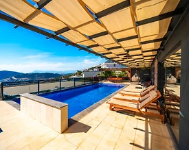 Kaş Kalkan'da Göz Alıcı Deniz Manzaralı, Özel Havuzlu, Lüks Villa - 3