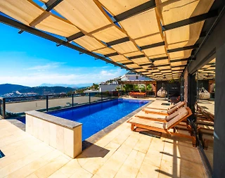 Kaş Kalkan'da Göz Alıcı Deniz Manzaralı, Özel Havuzlu, Lüks Villa - 3