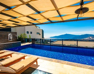 Kaş Kalkan'da Göz Alıcı Deniz Manzaralı, Özel Havuzlu, Lüks Villa - 5
