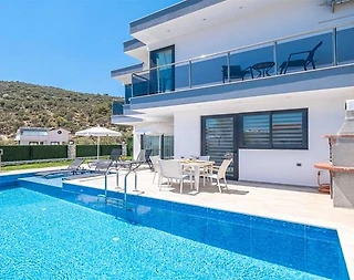 Kaş Kalkan'da Göz Alıcı Doğa Manzaralı, Özel Havuzlu, Modern Villa - 3