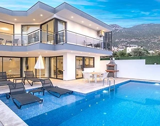 Kaş Kalkan'da Göz Alıcı Doğa Manzaralı, Özel Havuzlu, Modern Villa - 1