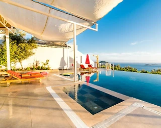 Kaş Kalkan'da Göz Alıcı Manzaralı, Özel Havuzlu, Geniş Villa - 3
