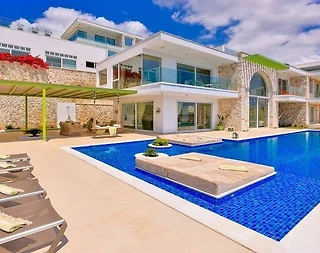 Kaş Kalkan'da Göz Alıcı Manzaralı, Özel Havuzlu, Lüks Villa - 5