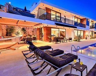Kaş Kalkan'da Harika Deniz Manzaralı, Özel Havuzlu, Lüks Villa - 1