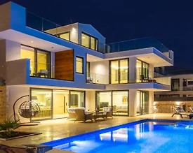 Kaş Kalkan'da Büyüleyici Deniz Manzaralı, Özel Havuzlu, Estetik Villa - 2