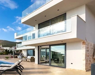Kaş Kalkan'da Büyüleyici Deniz Manzaralı, Özel Havuzlu, Estetik Villa - 5