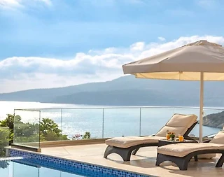 Kaş Kalkan'da Büyüleyici Deniz Manzaralı, Özel Havuzlu, Estetik Villa - 1