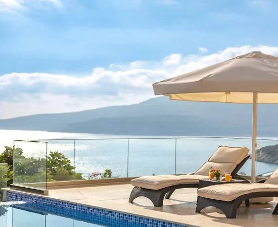 Kaş Kalkan'da Büyüleyici Deniz Manzaralı, Özel Havuzlu, Estetik Villa - 1