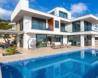 Kaş Kalkan'da Büyüleyici Deniz Manzaralı, Özel Havuzlu, Estetik Villa - 3