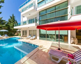 Kaş Kalkan'da Muhteşem Deniz Manzaralı, Özel Havuzlu, 6+1 Villa - 3