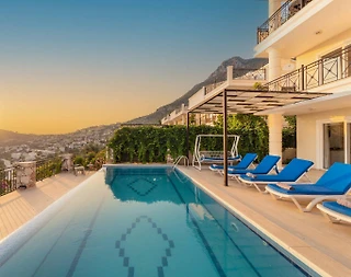 Kaş Kalkan'da Kalabalık Ailelere Uygun, Özel Havuzlu, Modern Tatil Evi - 5
