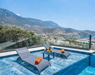 Kaş Kalkan'da Merkeze Yakın, Açık ve Kapalı Havuzlu, Olanaklı Villa - 2