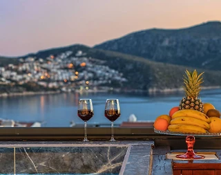 Kaş Kalkan'da Merkezi Konumda, Enfes Deniz Manzaralı, Lüks Tatil Evi - 5