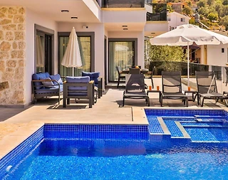 Kaş Kalkan'da Merkezi Konumda, Özel Havuzlu, Lüks Villa - 5