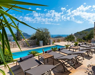 Kaş Kalkan'da Merkezi Konumda, Özel Havuzlu, Tatil Villası - 4