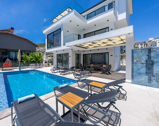 Kaş Kalkan'da Merkezi Konumlu, Özel Havuzlu, 6 Kişilik, Jakuzili Villa - 3