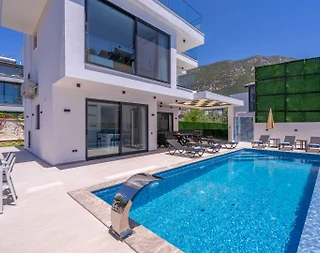 Kaş Kalkan'da Merkezi Konumlu, Özel Havuzlu, 6 Kişilik, Jakuzili Villa - 4