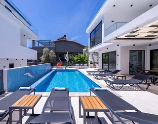 Kaş Kalkan'da Merkezi Konumlu, Özel Havuzlu, 6 Kişilik, Jakuzili Villa - 5