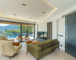 Kaş Kalamar Bölgesinde Muhteşem Manzaralı, Özel Havuzlu, 2+1 Villa - 5