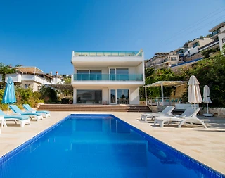 Kaş Kalkan'da Muhteşem Deniz Manzaralı, Özel Havuzlu, 3+1 Villa - 1