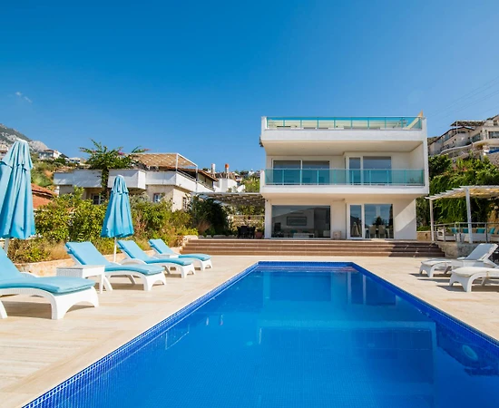 Kaş Kalkan'da Muhteşem Deniz Manzaralı, Özel Havuzlu, 3+1 Villa - 1